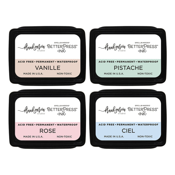 Blushing Macarons BetterPress Ink Mini Set by Frank Garcia - 4 Pack