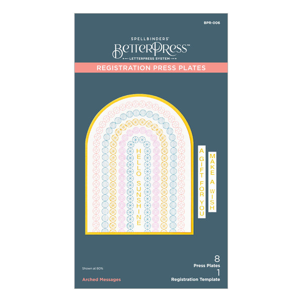 Arched Messages Registration Press + Foil Plate & Die Set