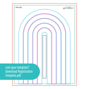 Arched Messages Registration Press + Foil Plate & Die Set