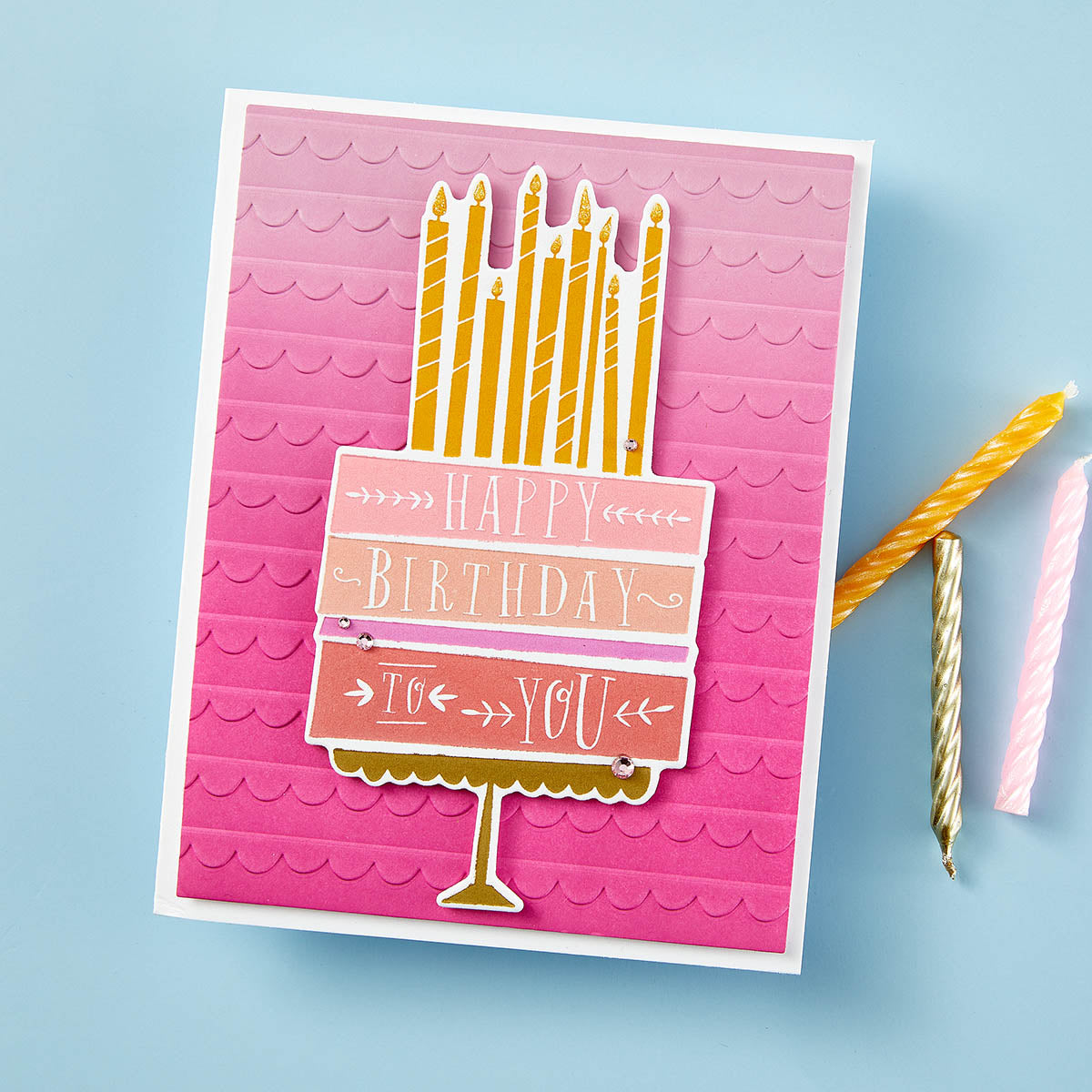 Birthday Layer Cake Press Plates & Die Set - BetterPress Society April 2024