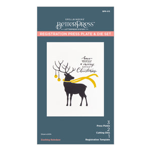 Dashing Reindeer Registration Press + Foil Plate & Die Set