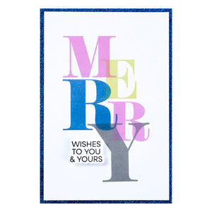 Color Mix Merry Registration Press + Foil Plates