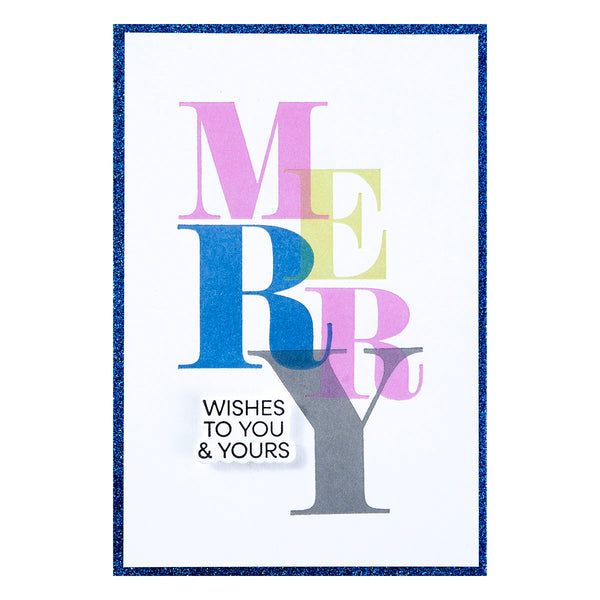 Color Mix Merry Registration Press + Foil Plates