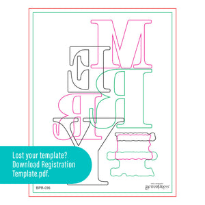 Color Mix Merry Registration Press + Foil Plates