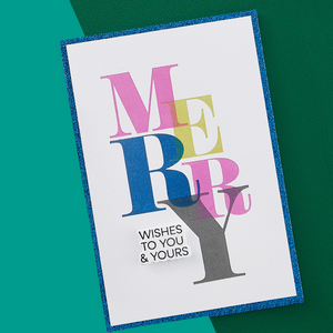 Color Mix Merry Registration Press + Foil Plates