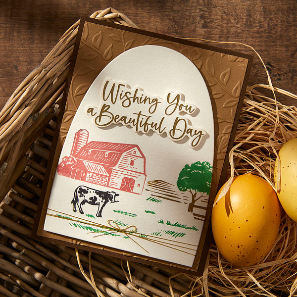 Farm Sweet Farm Registration Press + Foil Plate & Die Set by Justine Dvorak