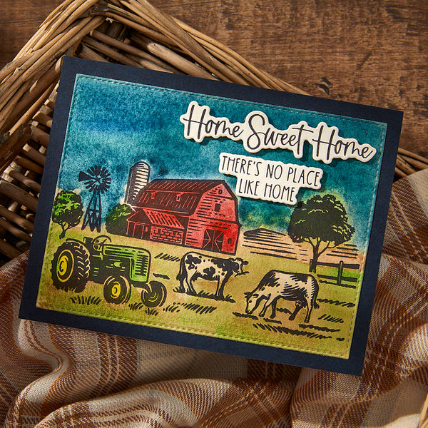Farm Sweet Farm Registration Press + Foil Plate & Die Set by Justine Dvorak