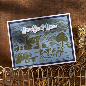 Farm Sweet Farm Registration Press + Foil Plate & Die Set by Justine Dvorak