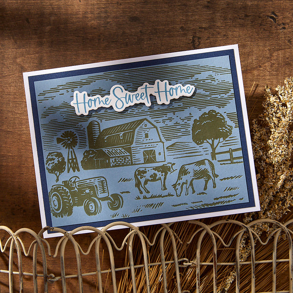 Farm Sweet Farm Registration Press + Foil Plate & Die Set by Justine Dvorak