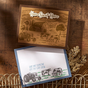 Farm Sweet Farm Registration Press + Foil Plate & Die Set by Justine Dvorak