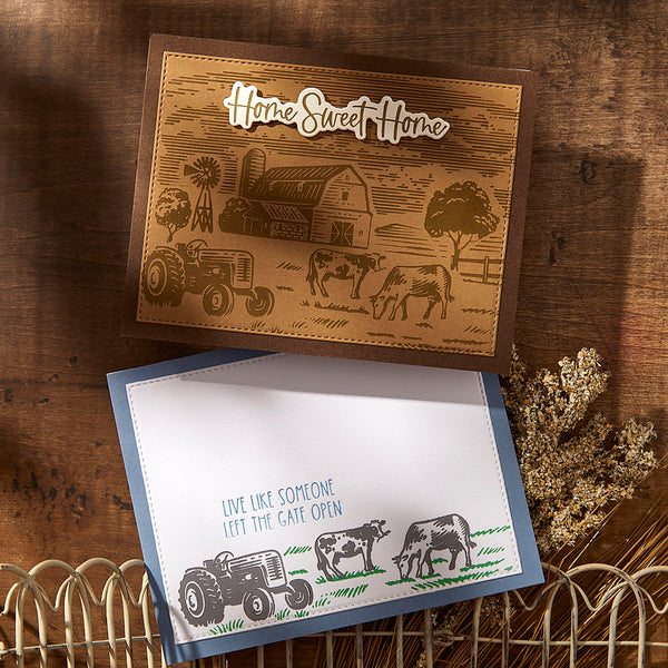 Farm Sweet Farm Registration Press + Foil Plate & Die Set by Justine Dvorak