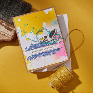 Holding Your Heart Sentiments Press + Foil Plate & Die Set by Dina Wakley