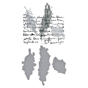 Feather Dream Press + Foil Plate & Die Set by Dina Wakley