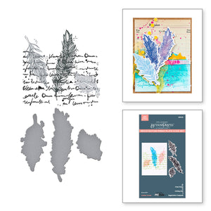 Feather Dream Press + Foil Plate & Die Set by Dina Wakley