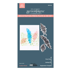 Feather Dream Press + Foil Plate & Die Set by Dina Wakley