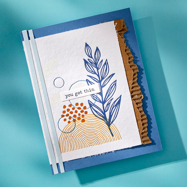Flourishing Press + Foil Plate & Die Set by Dina Wakley