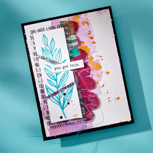 Flourishing Press + Foil Plate & Die Set by Dina Wakley