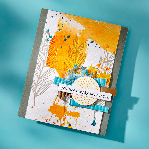 Growing Press + Foil Plate & Die Set by Dina Wakley