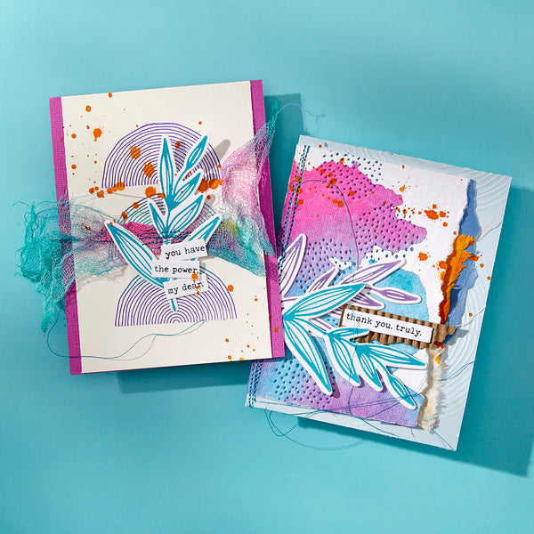 Growing Press + Foil Plate & Die Set by Dina Wakley