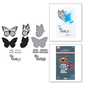 Butterfly Silhouettes Registration Press + Foil Plate & Die Set by Lisa Horton