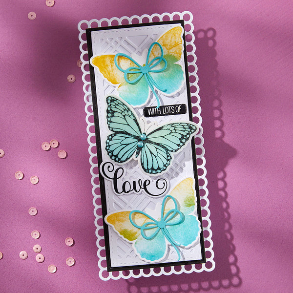 Butterfly Silhouettes Registration Press + Foil Plate & Die Set by Lisa Horton