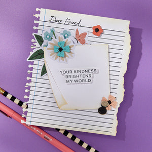 Reel Color Sentiments Press + Foil Plate & Die Set