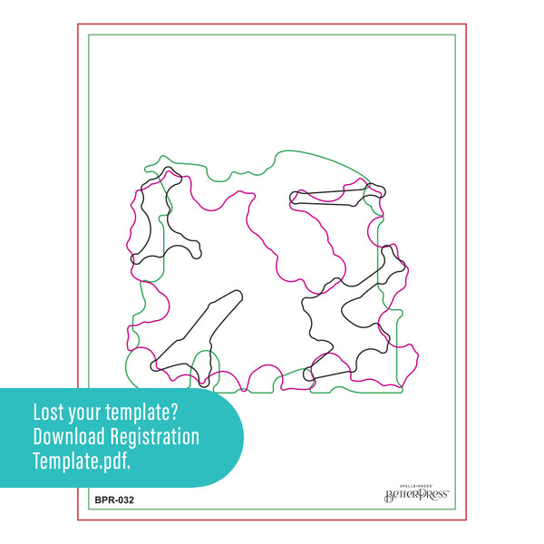 Happiest  Holidays Registration Press + Foil Plate by Yana Smakula