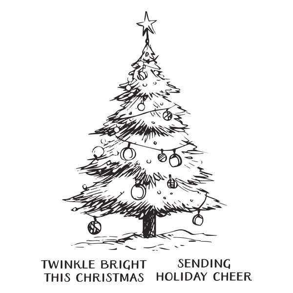 Twinkle Bright Tree Registration Press + Foil Plates