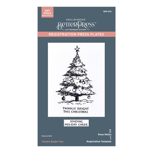 Twinkle Bright Tree Registration Press + Foil Plates