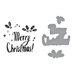 Starry Merry Christmas Registration Press + Foil Plate & Die Set by Dina Wakley