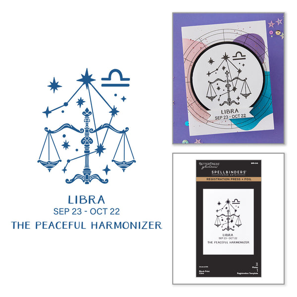 Block Print Libra Registration Press + Foil Plate