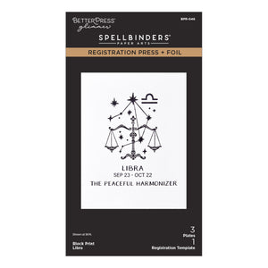Block Print Libra Registration Press + Foil Plate