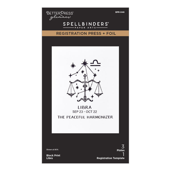 Block Print Libra Registration Press + Foil Plate