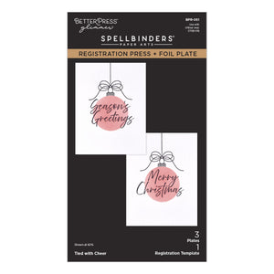 Tied with Cheer Press + Foil Plate & Stencil Bundle - 9/23 Consumer Launch
