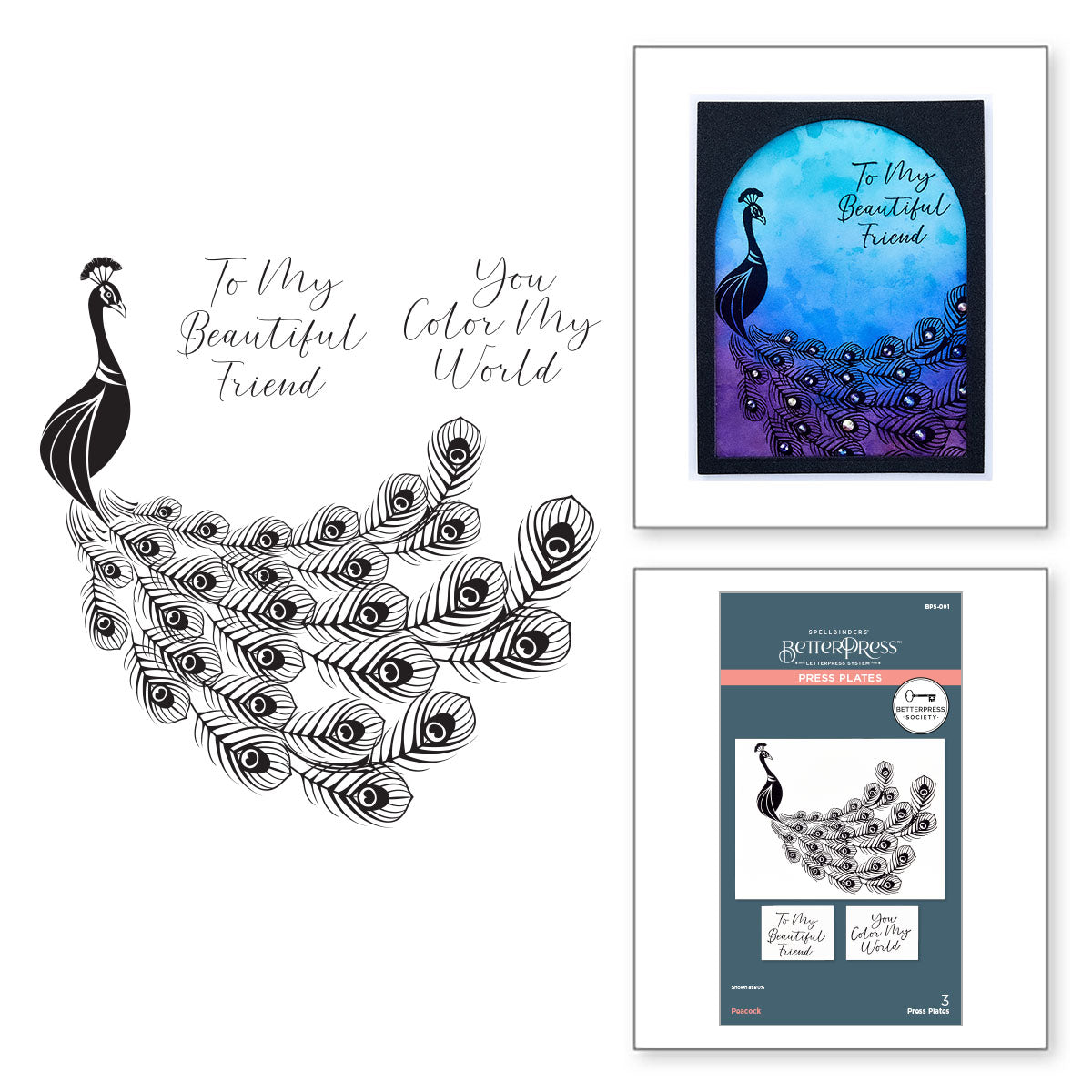 Peacock Press Plates - BetterPress Society May 2024