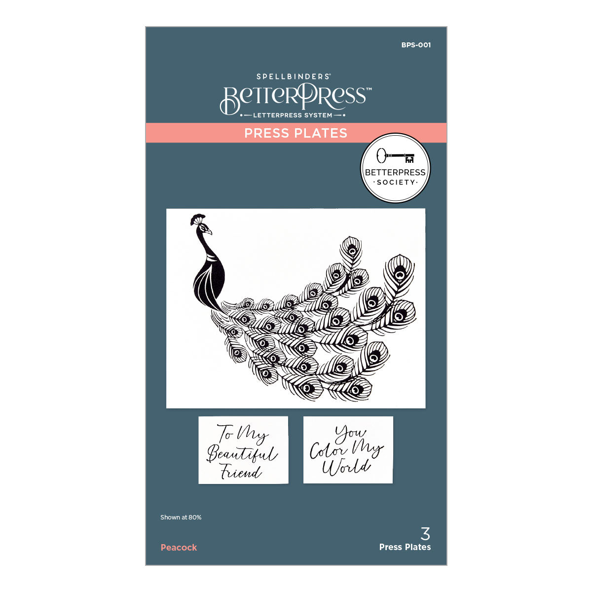 Peacock Press Plates - BetterPress Society May 2024