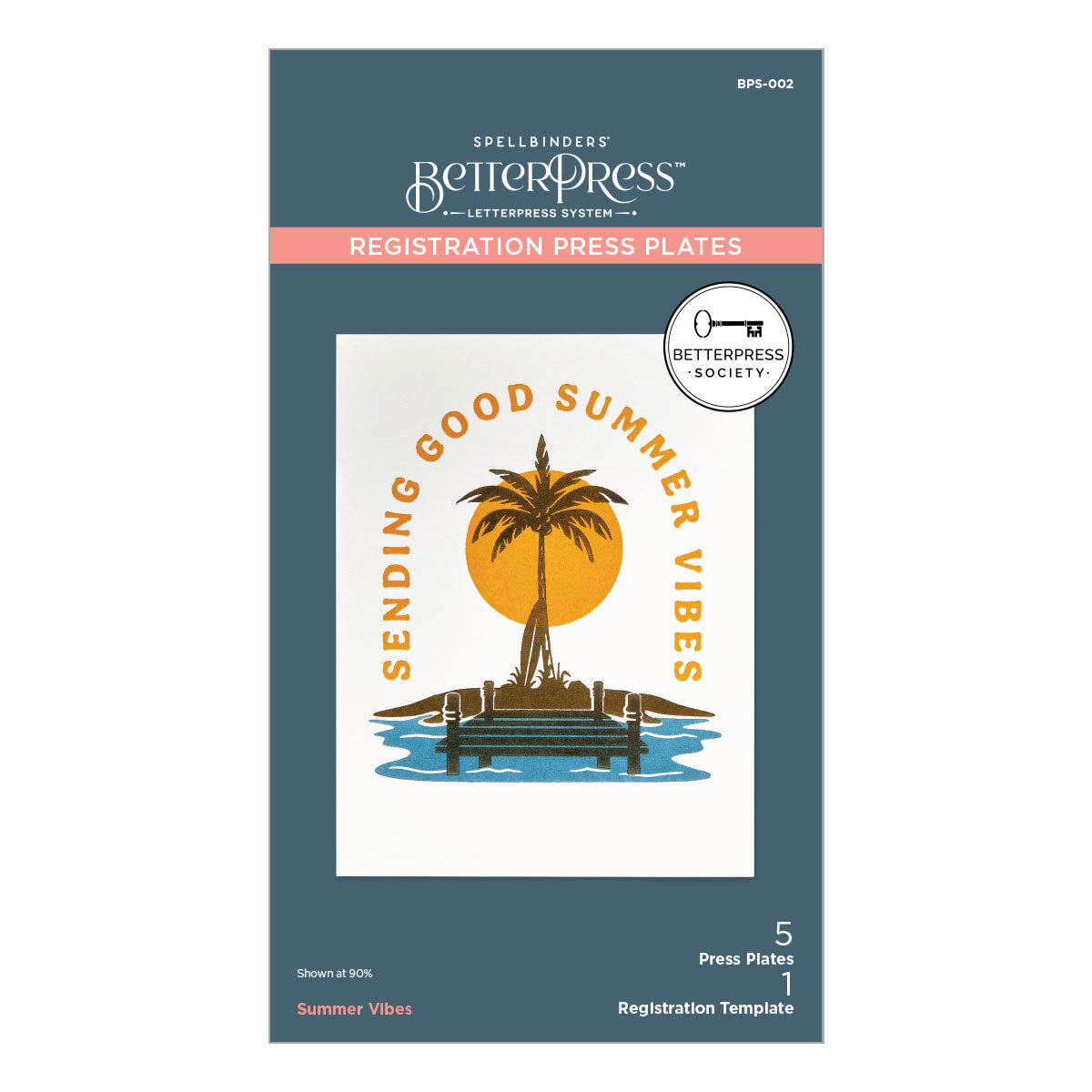 Summer Vibes Press Plates - BetterPress Society June 2024