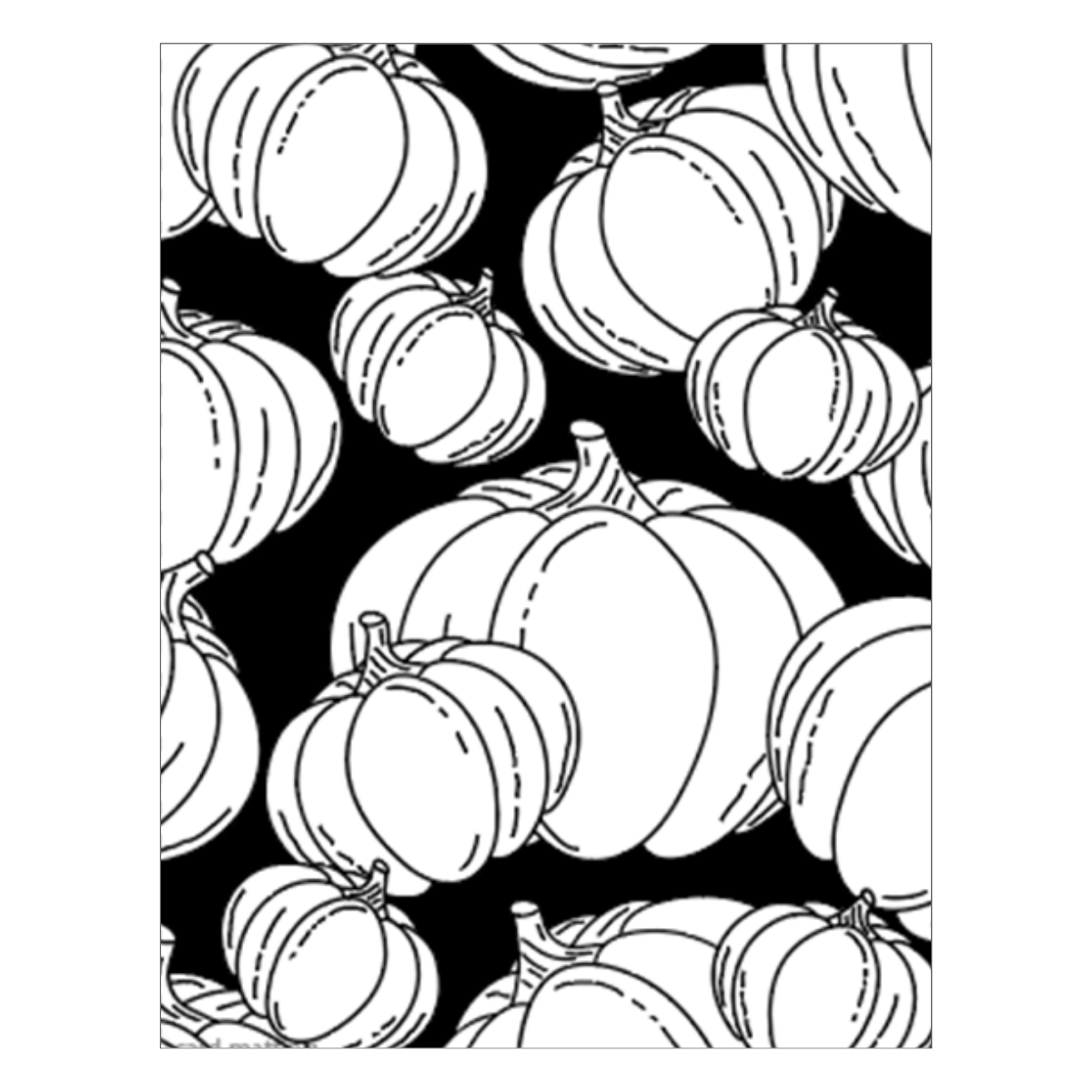 Raining Pumpkins Press Plate - BetterPress Society September 2024