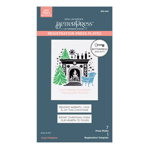Cozy Fireplace Press Plates - BetterPress Society October 2024