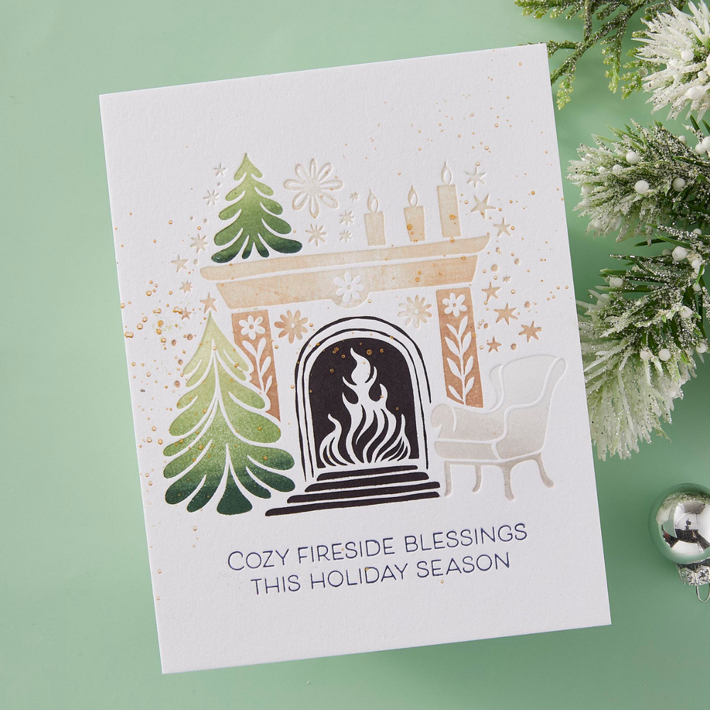 Cozy Fireplace Press Plates - BetterPress Society October 2024