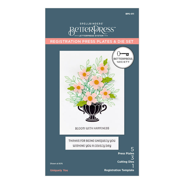 Uniquely You Press Plate & Die Set - BetterPress Society January 2025