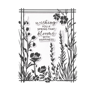 Bloom With Happiness Press Plate & Die Set - BetterPress Society February 2025