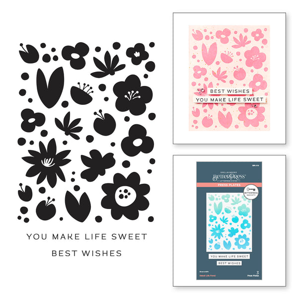 Sweet Life Floral Press Plates - BetterPress Society March 2025