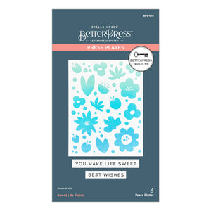 Sweet Life Floral Press Plates - BetterPress Society March 2025