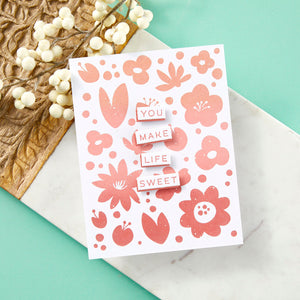 Sweet Life Floral Press Plates - BetterPress Society March 2025