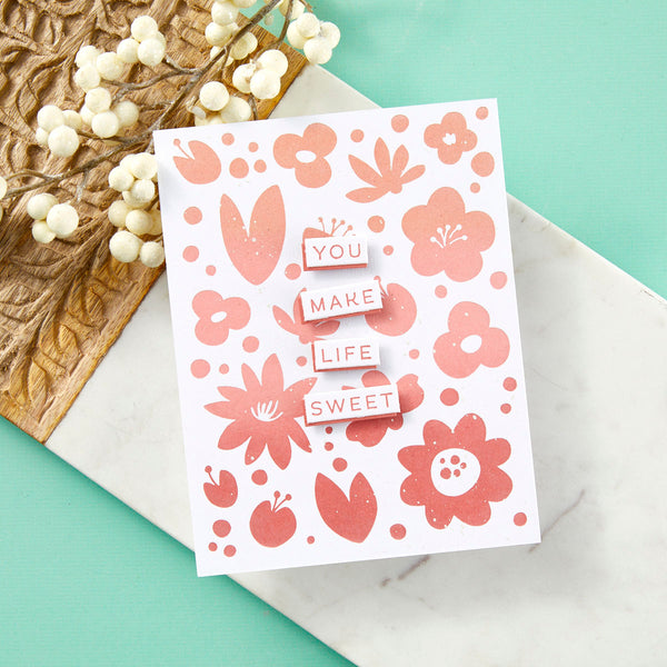 Sweet Life Floral Press Plates - BetterPress Society March 2025