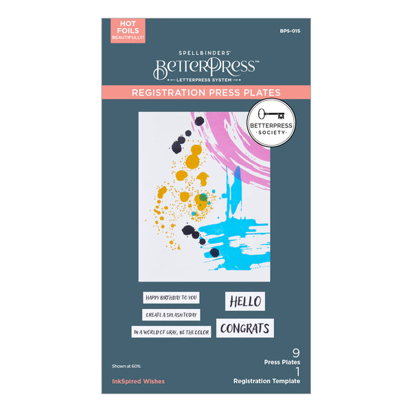 InkSpired Wishes Press Plates - BetterPress Society April 2025