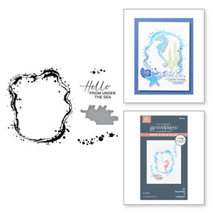 Sea Bubble Border Press Plate & Die Set - BetterPress Society June 2025 Add-On