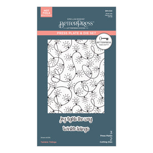 Twinkle Tidings Press Plate & Die Set - BetterPress Society October 2025