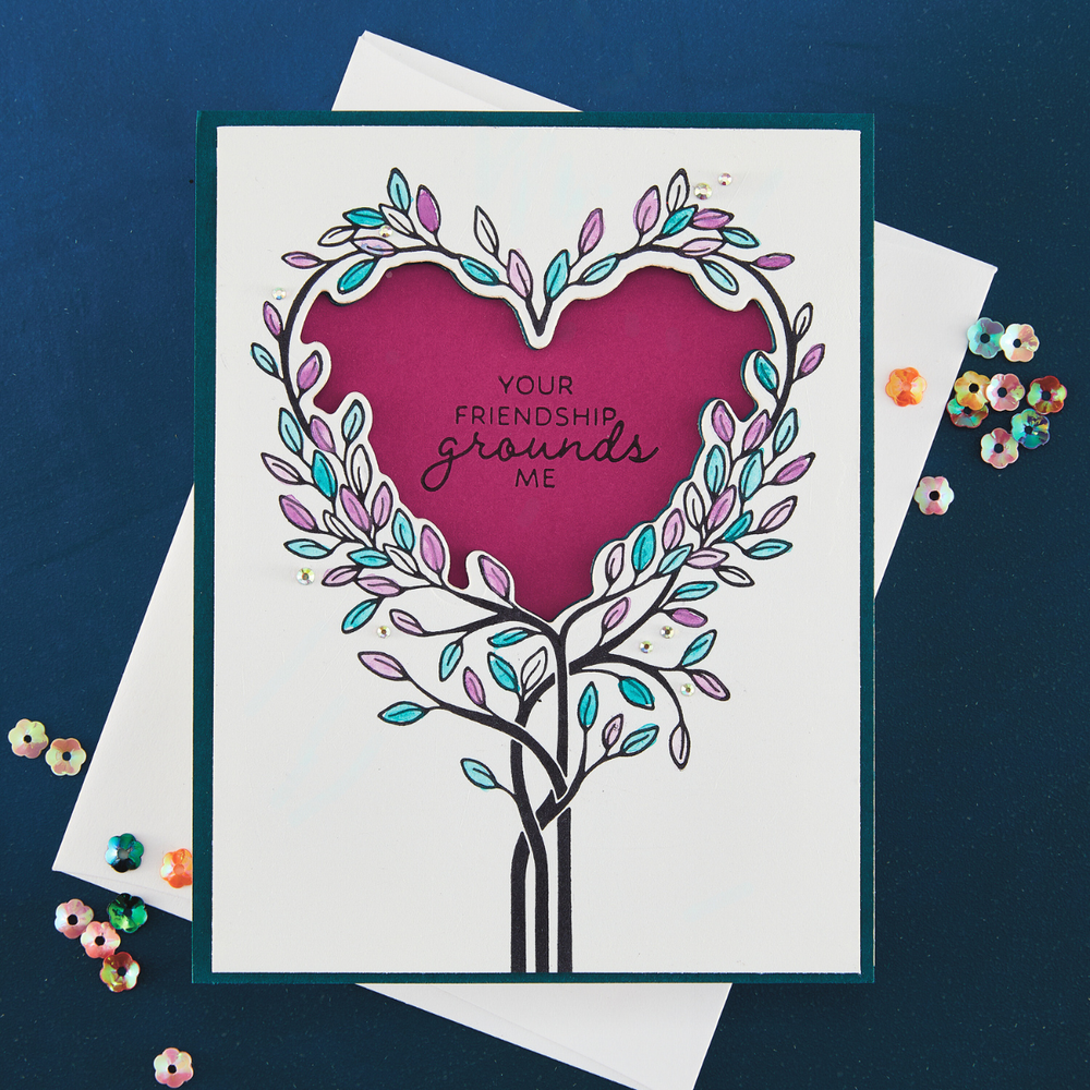 Flourish & Vine Press Plate & Die Set + Free Gift Stencil - BetterPress Society December 2025